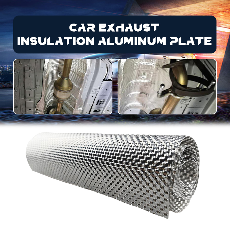 Exhaust Wrap Titanium - Fire-proof Heat Shield Aluminum Plate Motorcycle