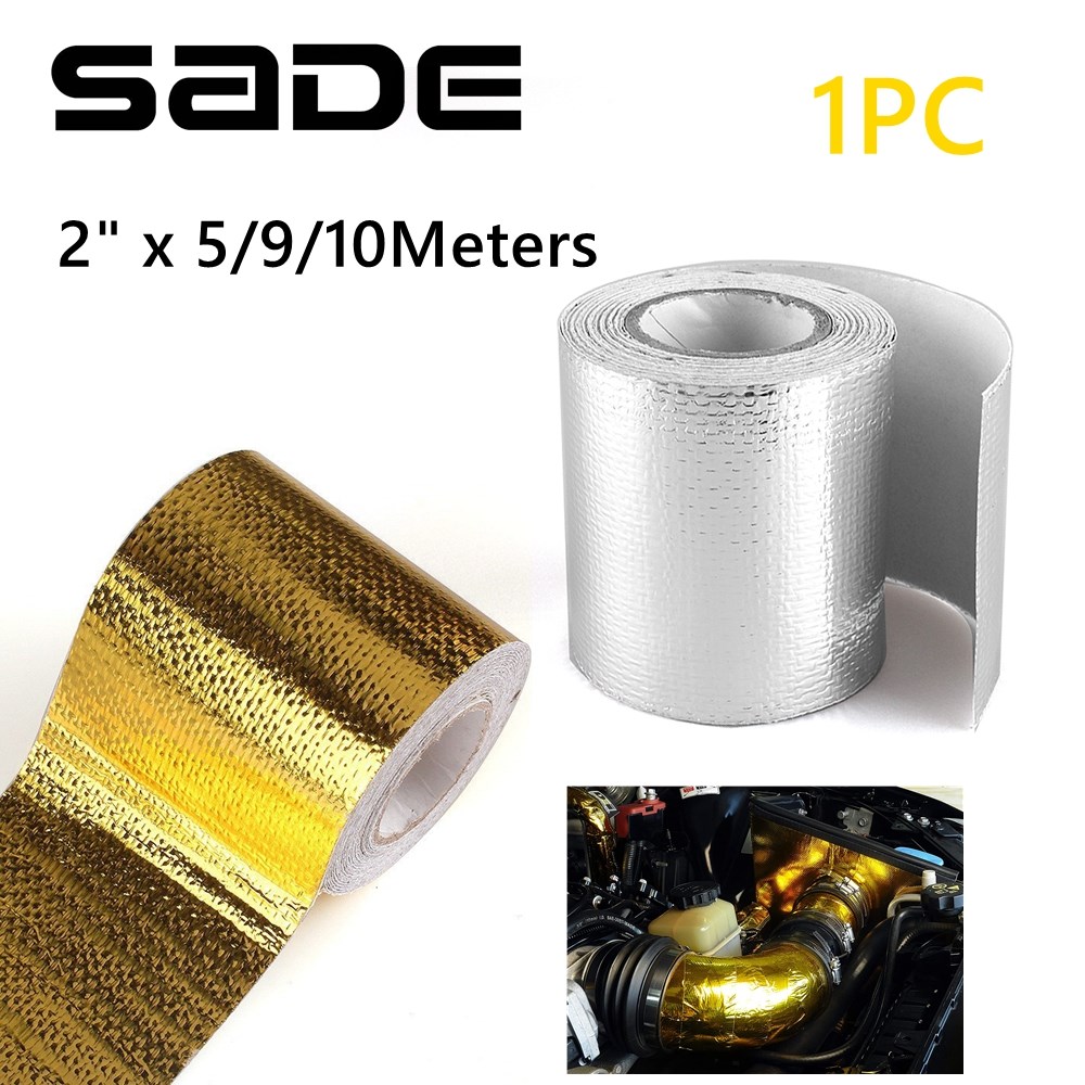 Exhaust Wrap Titanium - Gold Thermal Exhaust Tape 5/9/10M Air
