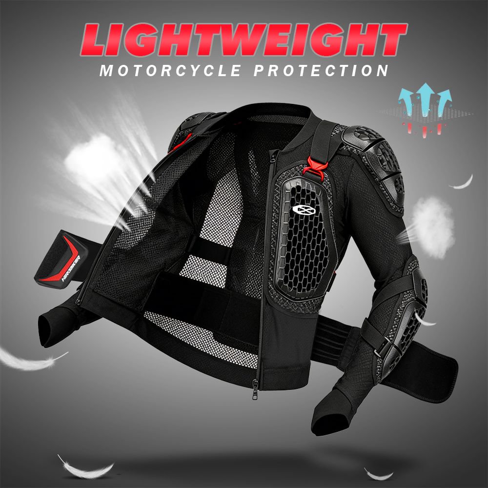 Motorcycle Gear Jacket - Summer Breathable Motorcycle Jacket Full Body