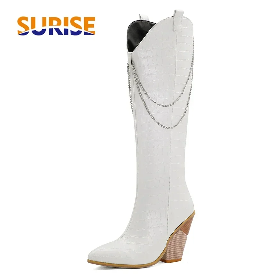 Women Western Knee High Boots  - Riding Boot Short 评论和价格