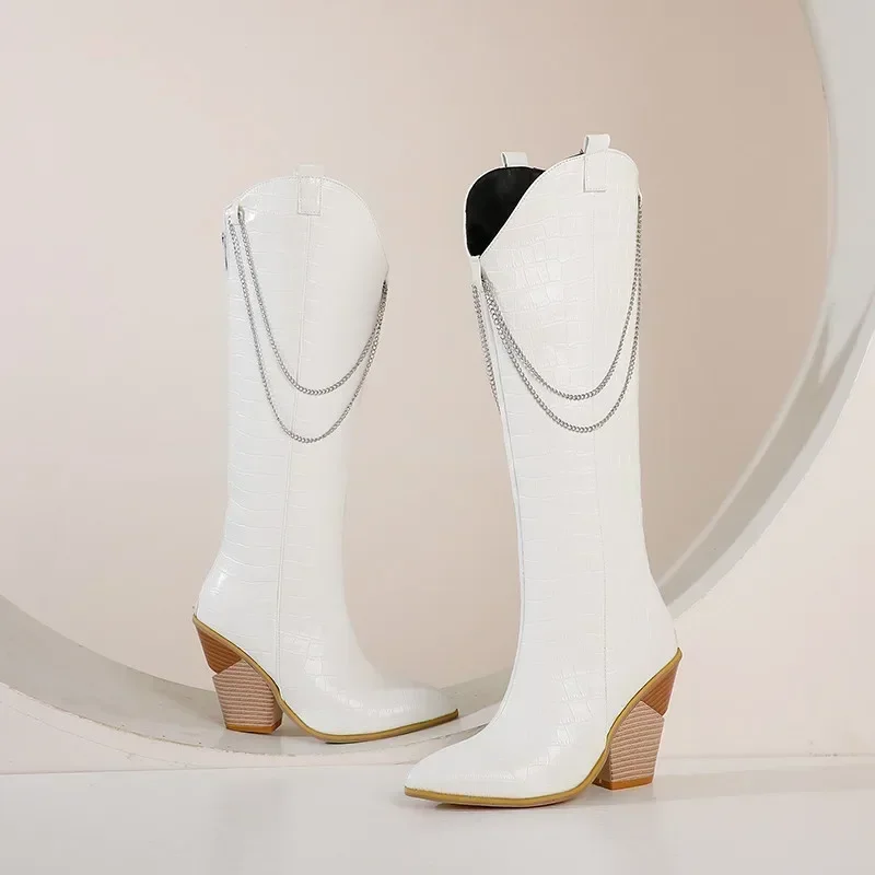 Women Western Knee High Boots  - Riding Boot Short 评论和价格
