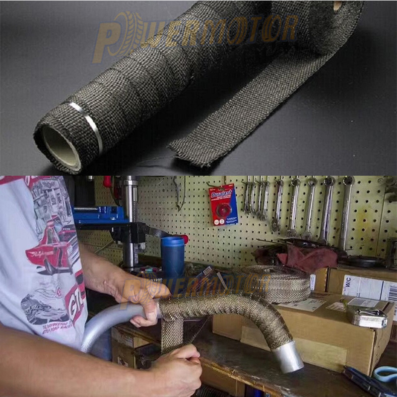 Enduro Motorcycle Muffler Exha - Exhaust Wrap Titanium 评论和价格