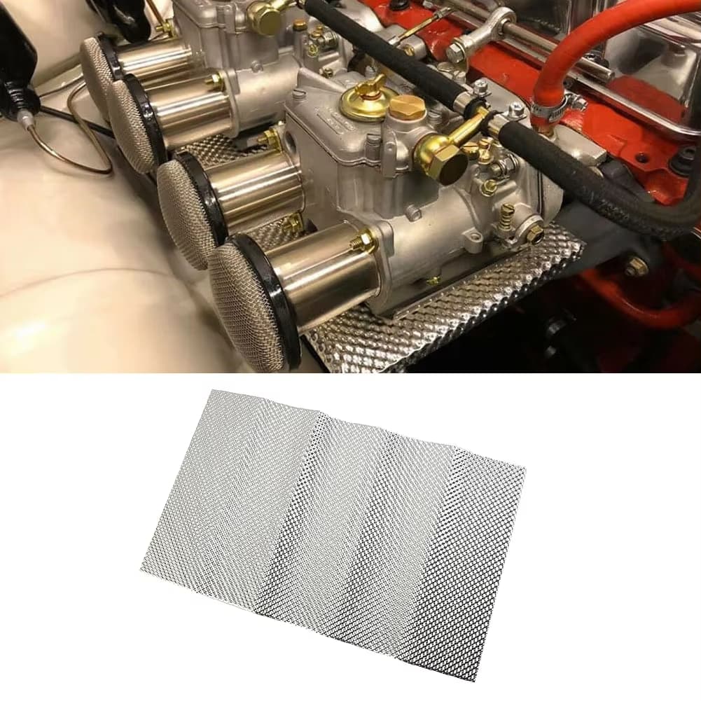 1PC Car Embossed Aluminum Heat - Exhaust Wrap Titanium 评论和价格