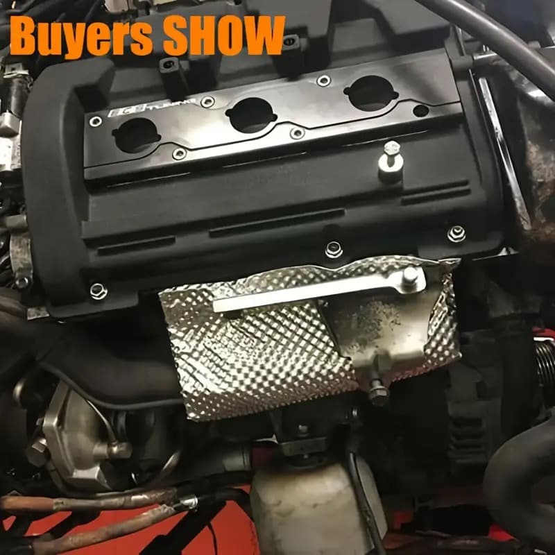 1PC Car Embossed Aluminum Heat - Exhaust Wrap Titanium 评论和价格