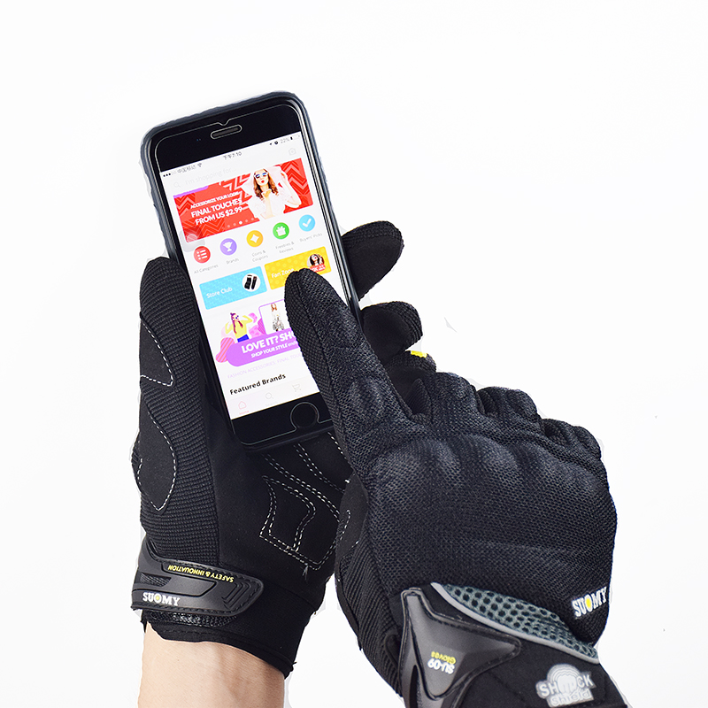 SUOMY Breathable Full Finger R - Motorcycle Gear Gloves 评论和价格