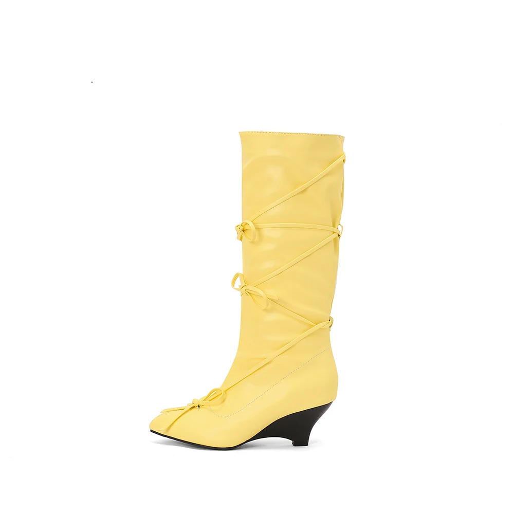 New Winter Glamour White Yello - Riding Boot Short 评论和价格
