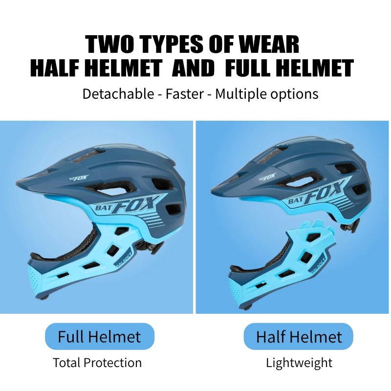 BATFOX Bike Helmet Kids Full F - Motorcycle Gear Kids 评论和价格