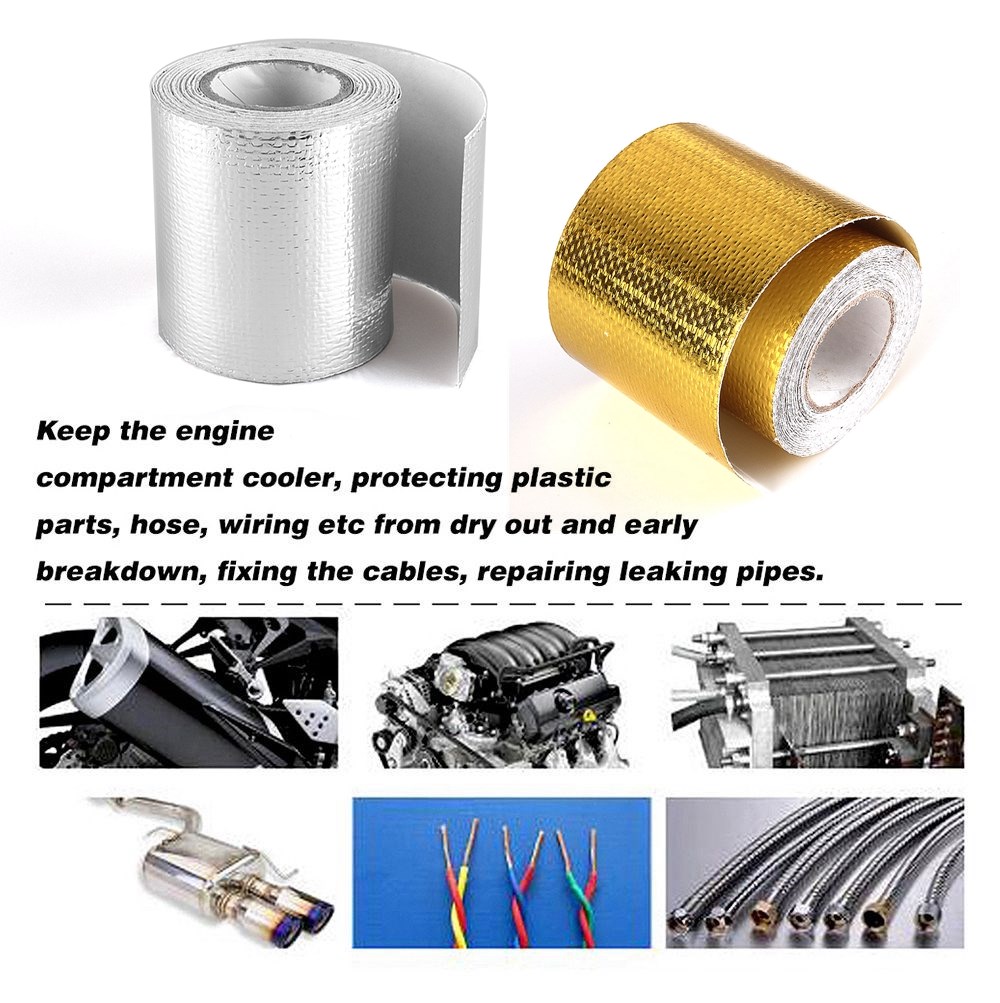 Gold Thermal Exhaust Tape 5/9/ - Exhaust Wrap Titanium 评论和价格