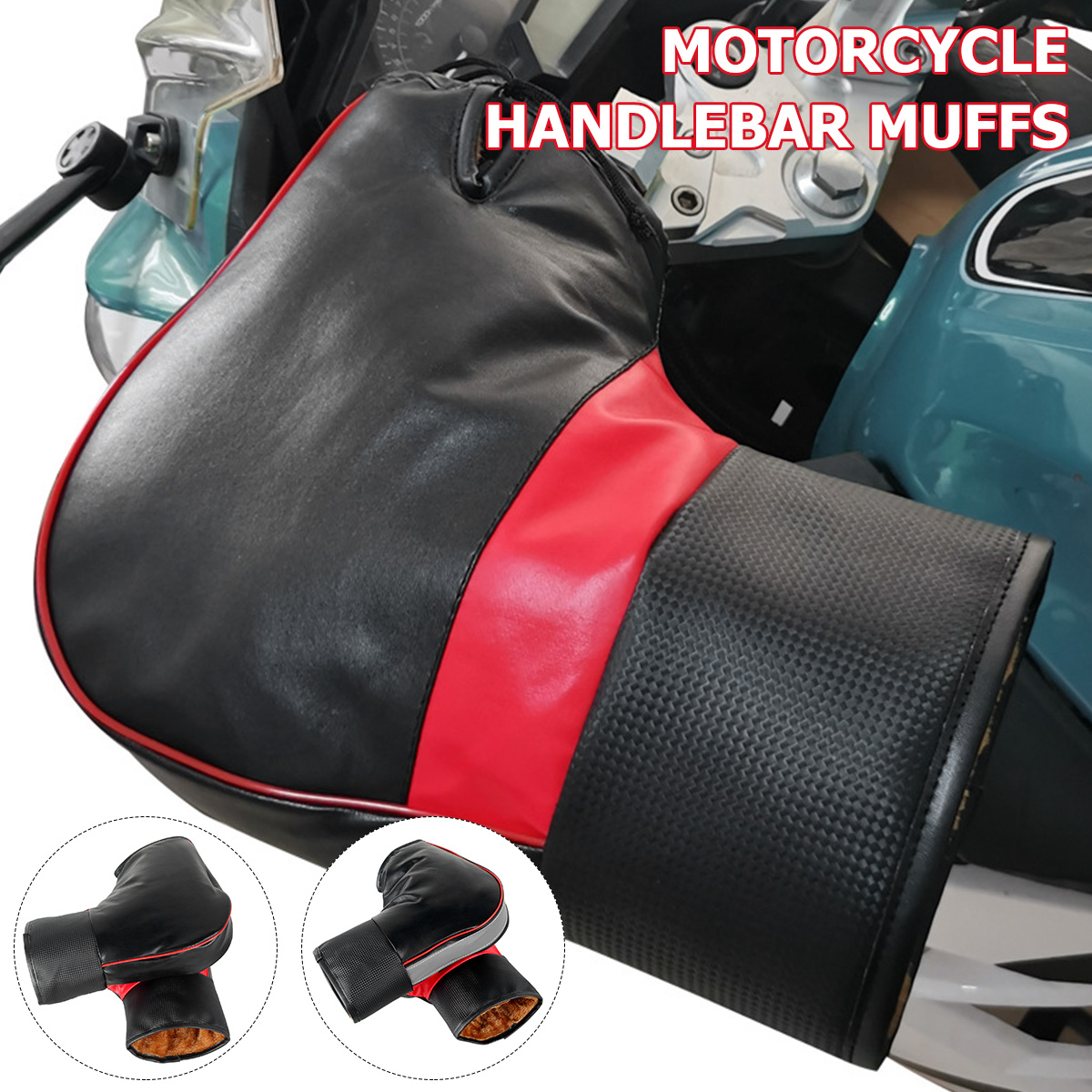 1Pair Motorcycle Handlebar Muf - Motorcycle Gear Gloves 评论和价格