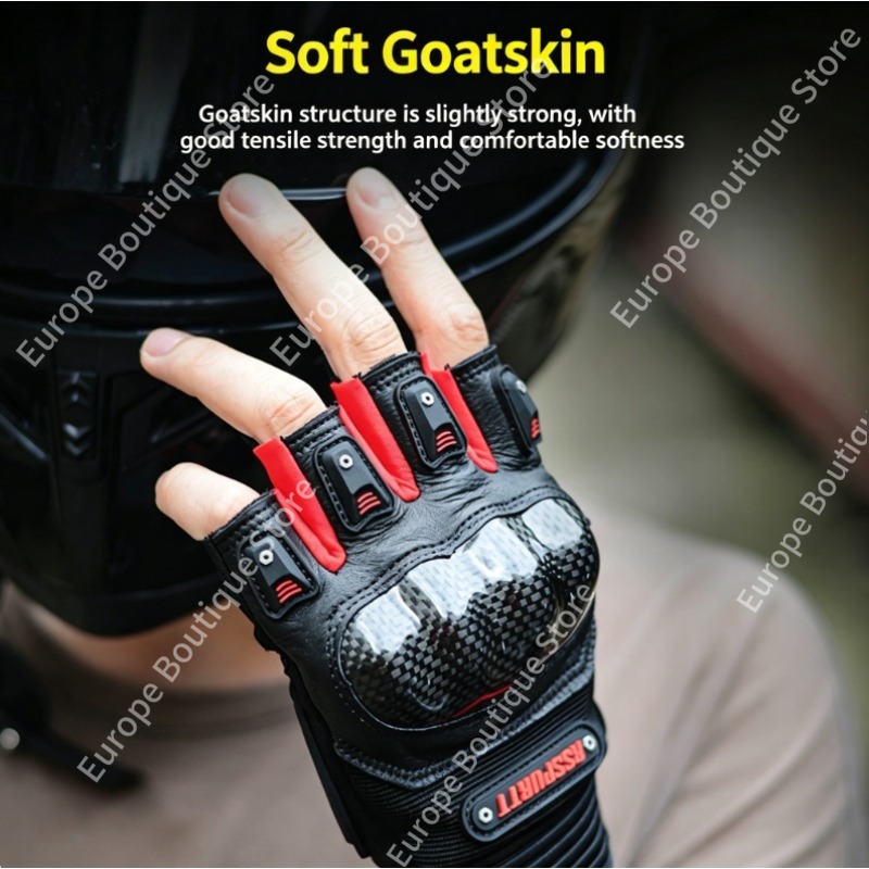 2026 Summer Half Finger Motorc - Motorcycle Gear Gloves 评论和价格