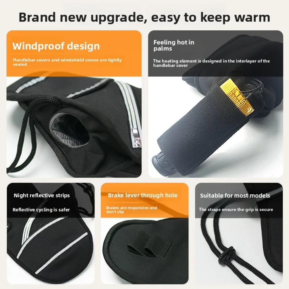Motorcycle Handlebar Covers Wi - Motorcycle Gear Gloves 评论和价格