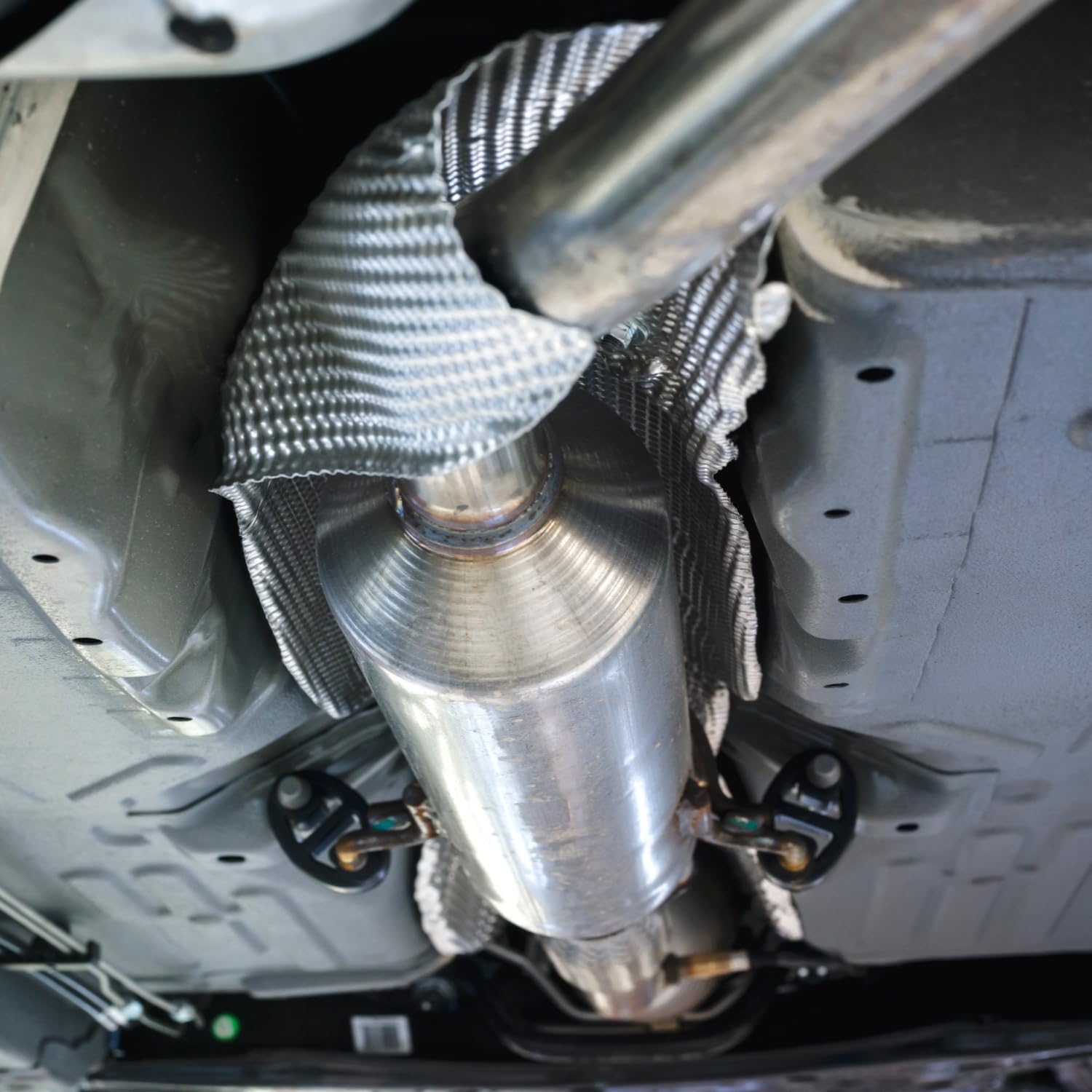 Embossed Aluminum Heat Shield  - Exhaust Wrap Titanium 评论和价格