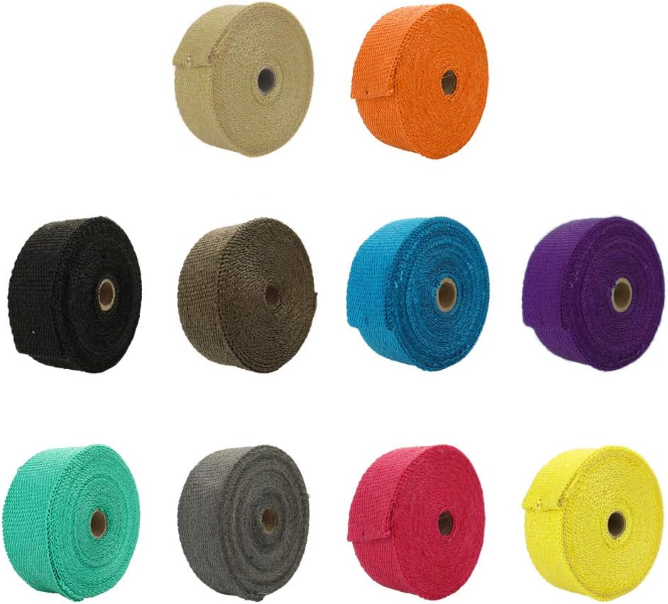 High Quality Fiberglass 1M 5M  - Exhaust Wrap Titanium 评论和价格