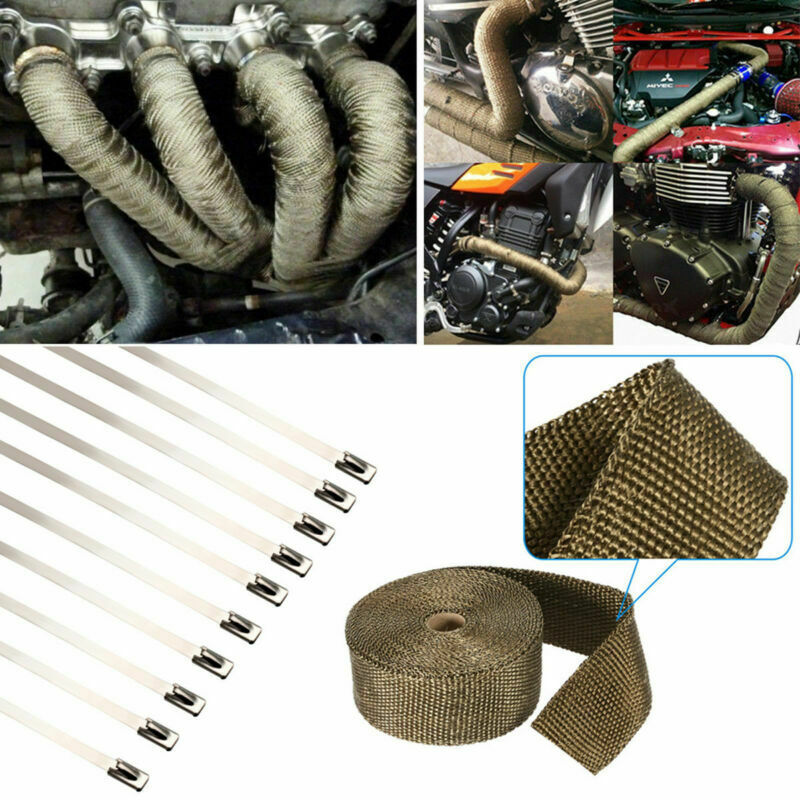 10M Motorcycle Exhaust Systems - Exhaust Wrap Titanium 评论和价格