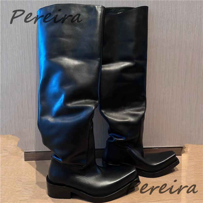 Thick Soled Over The Knee Boot - Riding Boot Short 评论和价格